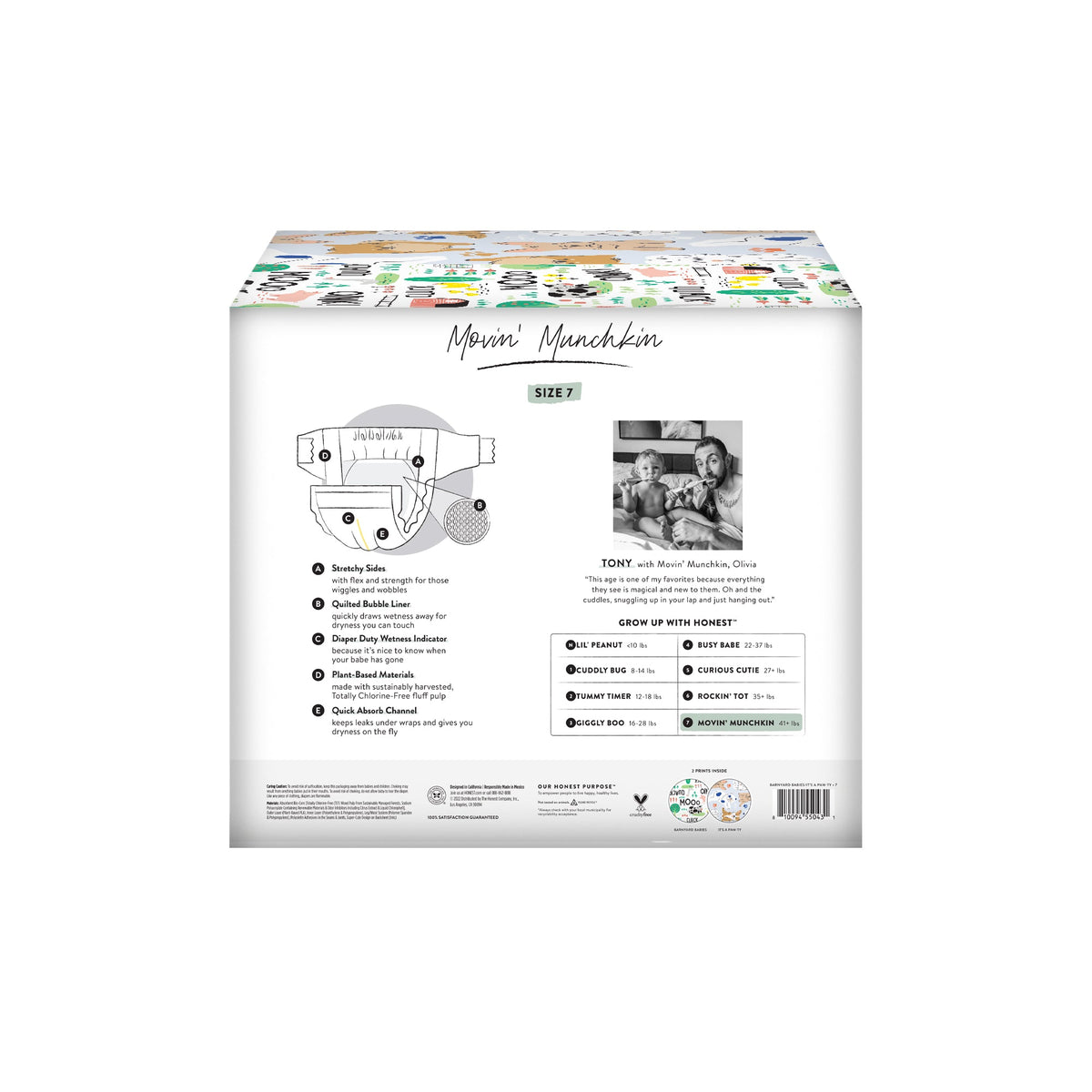 Practical Living Clean Conscious Disposable Diapers Box for daily home and personal routines with baby care and kids products