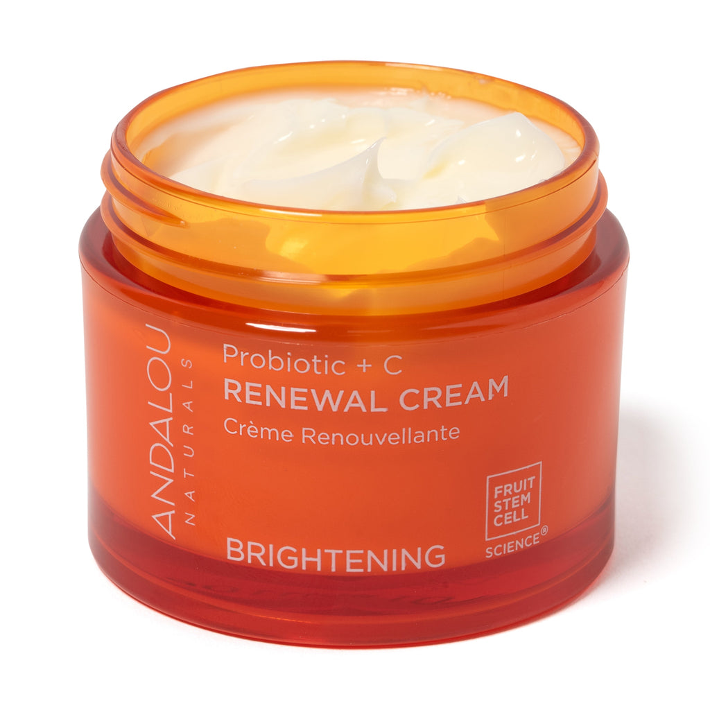 Practical Living Brightening Probiotic + C Renewal Cream for daily home and personal routines with facial skin and sun care