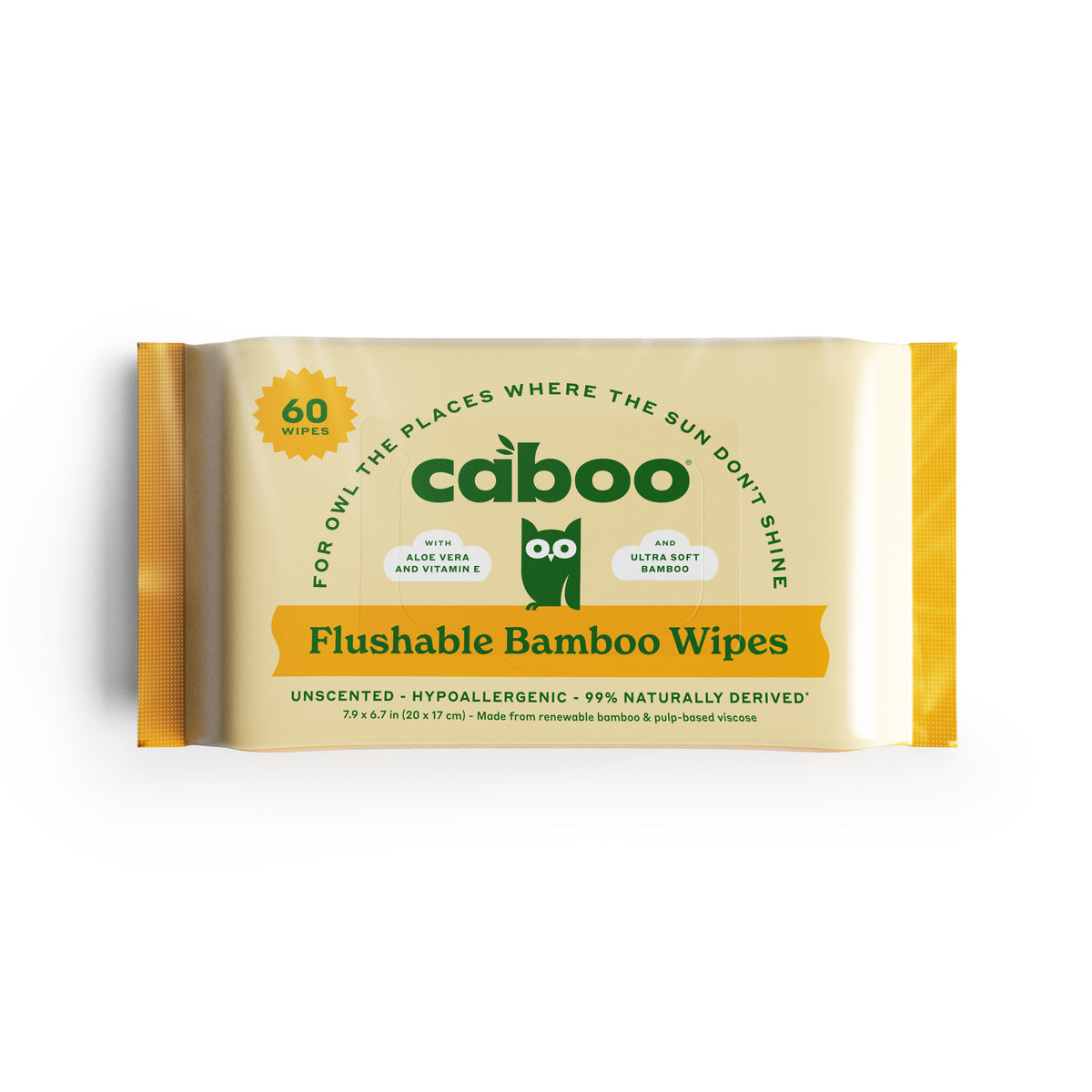 Flushable Bamboo Wipes