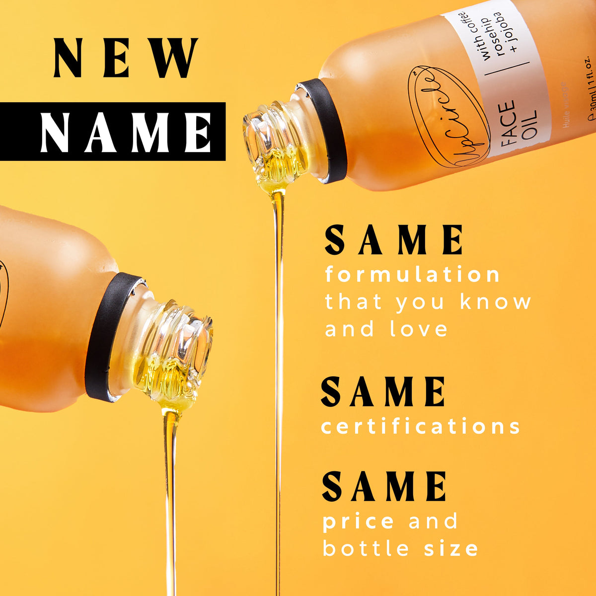 Practical Living Face Oil with Coffee, Rosehip + Jojoba for daily home and personal routines with facial skin and sun care