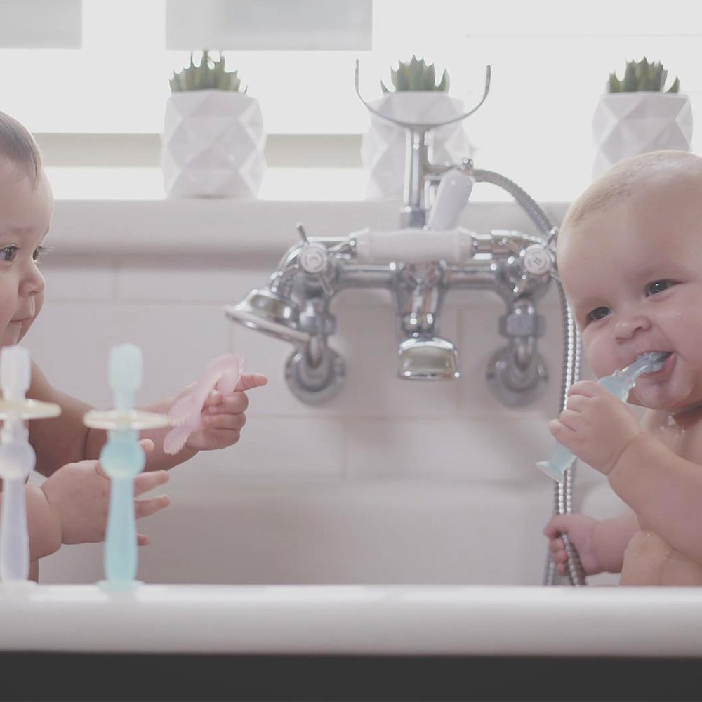 Routine Ready 360 Silicone Baby Toothbrush for daily home and personal routines with oral care