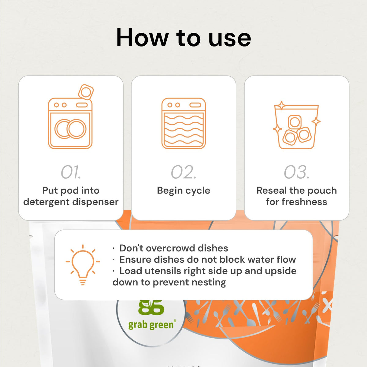 Daily Care Automatic Dishwasher Detergent Pods - Tangerine with Lemongrass for daily home and personal routines with cleaning laundry and paper products
