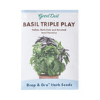 Drop & Gro Basil Seed Pods – Triple Variety Herb Garden Grow Kit