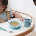 Everyday Home 3-Piece Glass Suction Baby and Toddler Feeding Set for daily home and personal routines with baby care and kids products