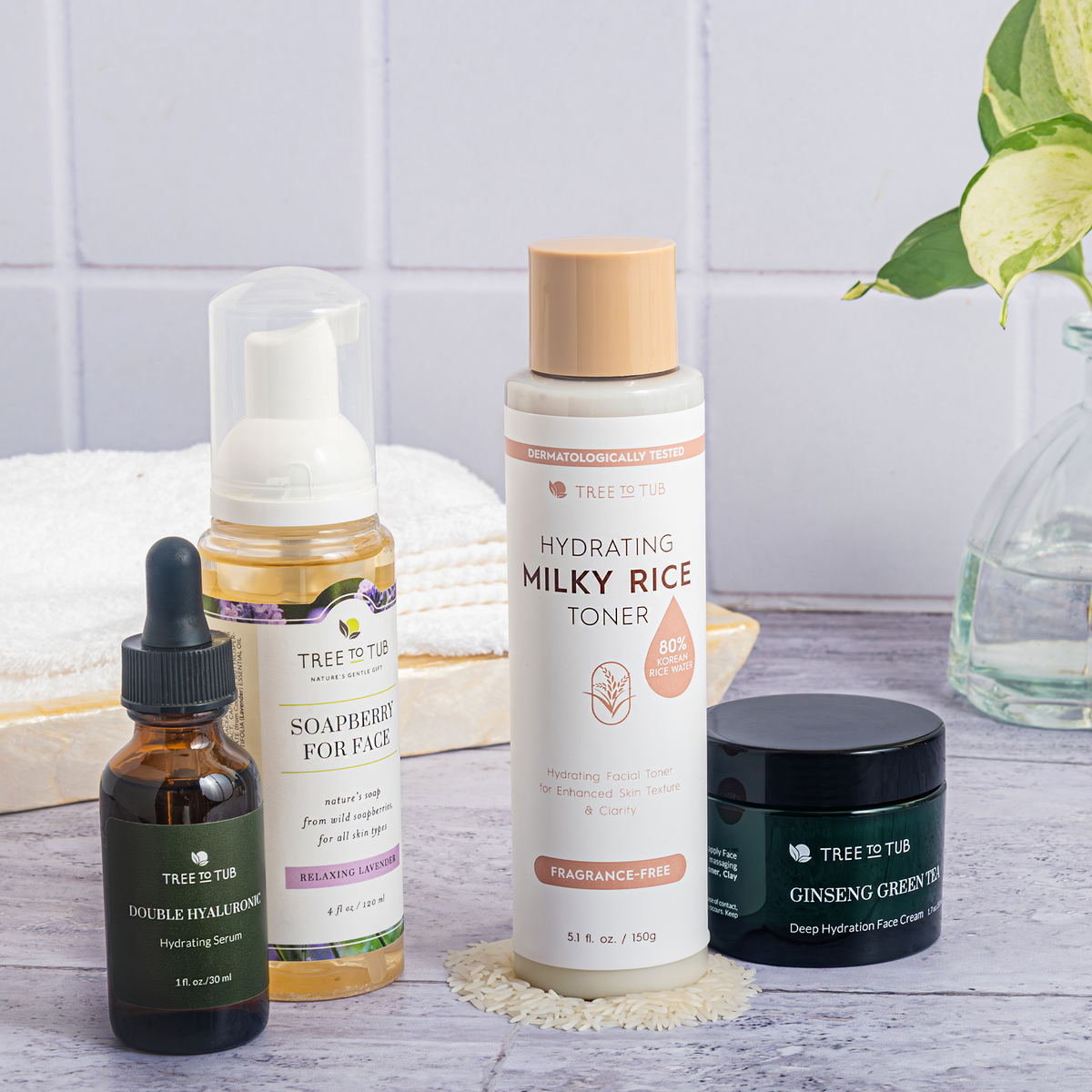 Everyday Home Hydrating Milky Rice Toner for Dry and Dehydrated Skin for daily home and personal routines with facial skin and sun care