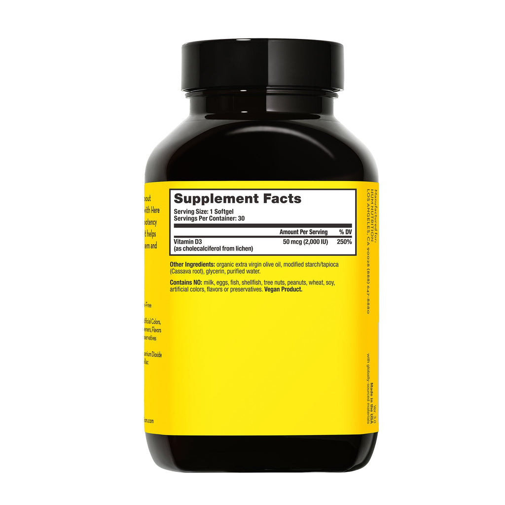 Routine Ready Here Comes The Sun Vitamin D3 Supplement for daily home and personal routines with general everyday essentials