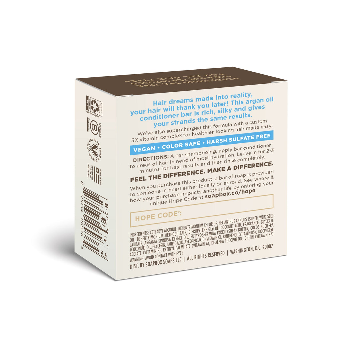 Everyday Home Argan Oil Anti-Frizz Conditioner Bar for daily home and personal routines with hair care