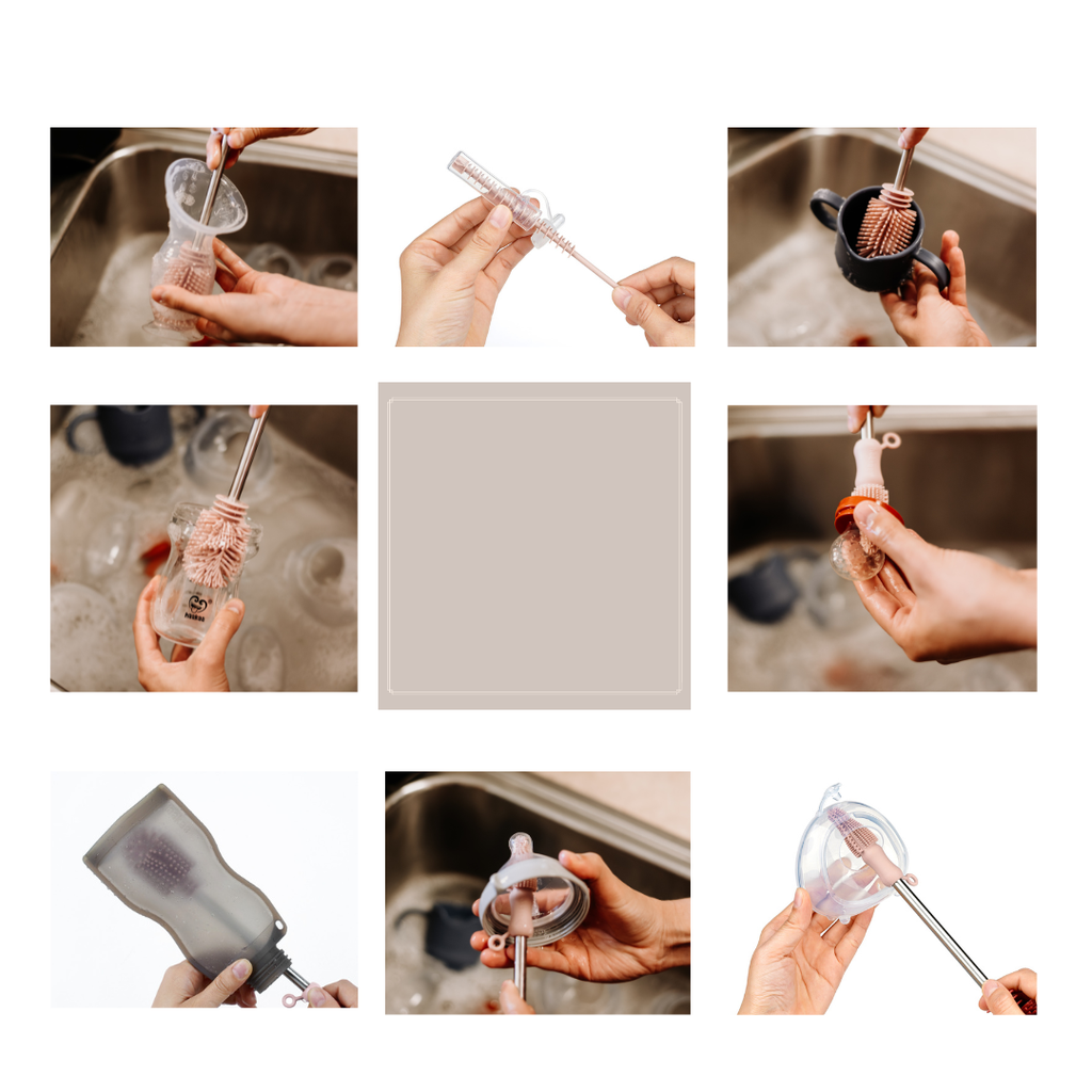Practical Living Double-Ended Silicone Cleaning and Bottle Brush for daily home and personal routines with cleaning laundry and paper products