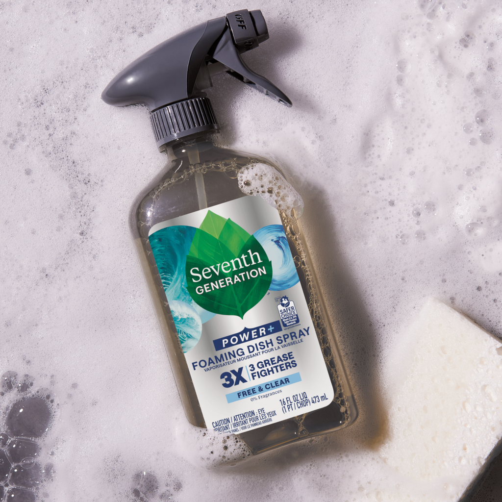 Practical Living Foaming Dish Spray for daily home and personal routines with cleaning laundry and paper products