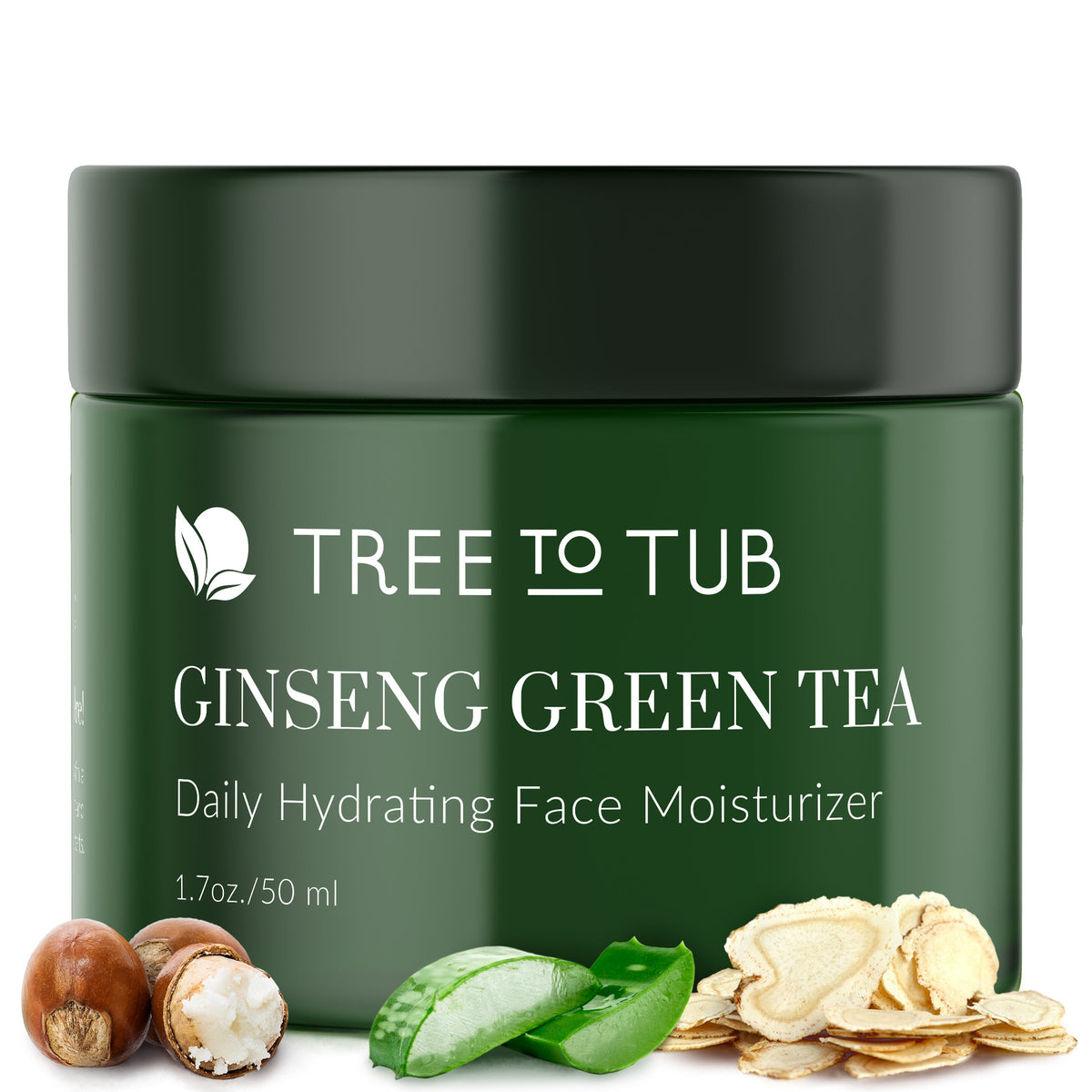 Deep Hydrating Face Moisturizer for Sensitive Skin with Green Tea