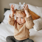 Routine Ready fully Food Grade Silicone Sensory Development Crown Teether for daily home and personal routines with baby care and kids products