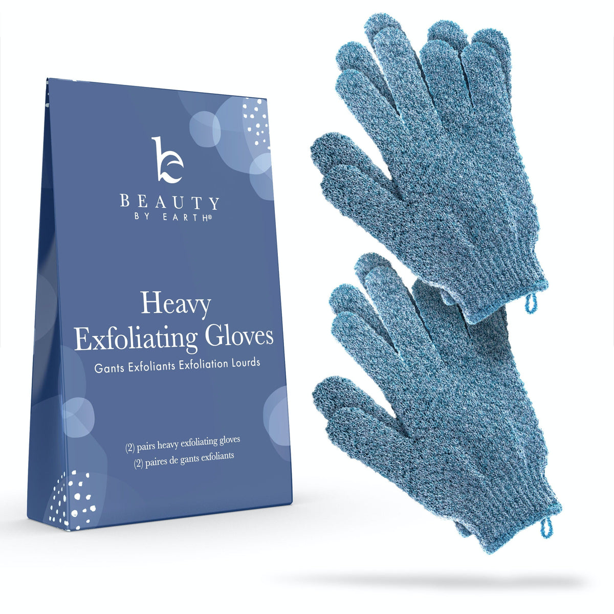 Home Essentials Exfoliating Gloves - Heavy for daily home and personal routines with bath body and hygiene