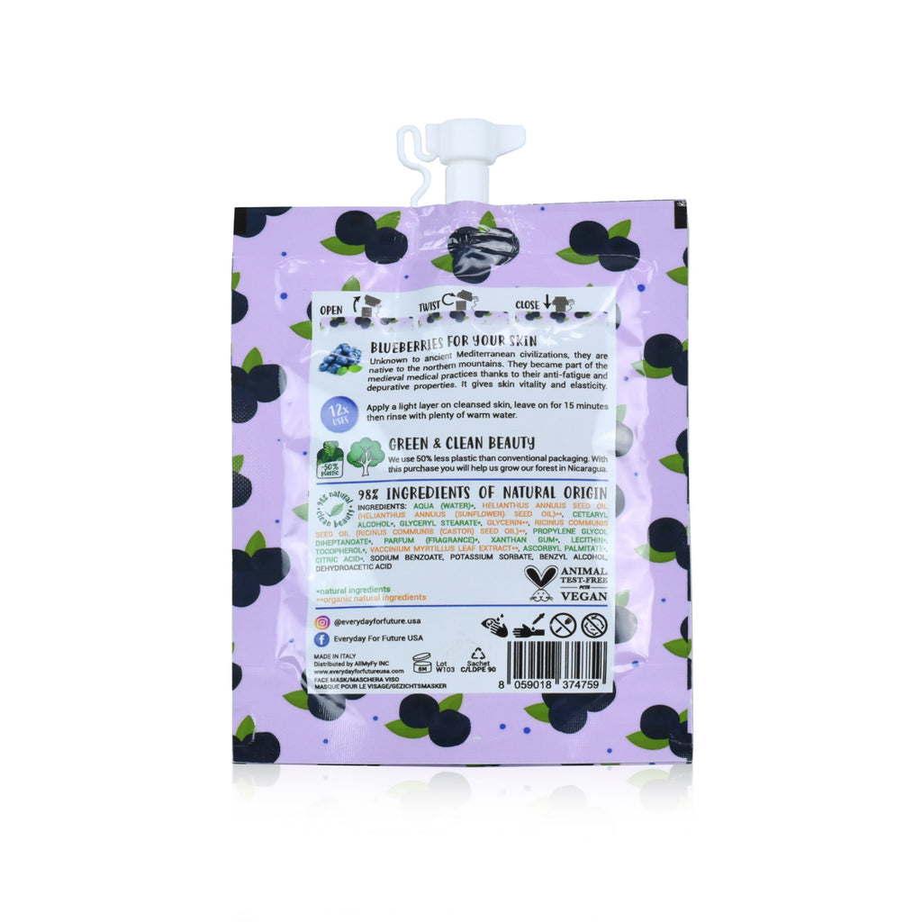 Everyday Home Firming Blueberry Face Mask for daily home and personal routines with facial skin and sun care