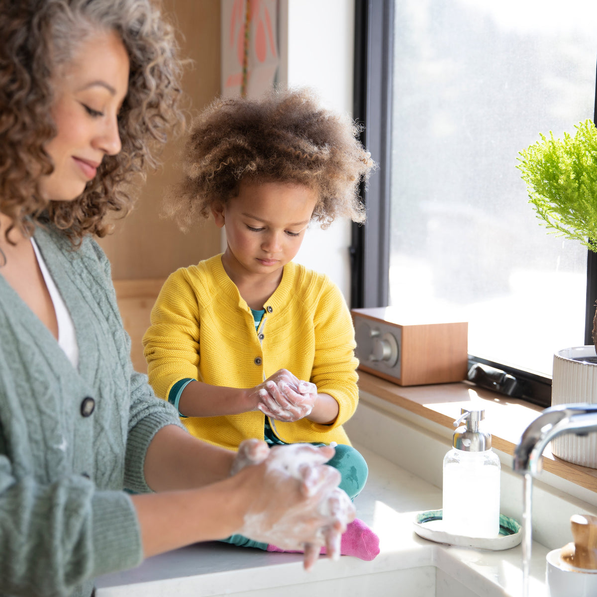 Practical Living Kids Foaming Hand Soap Glass Dispenser for daily home and personal routines with bath body and hygiene
