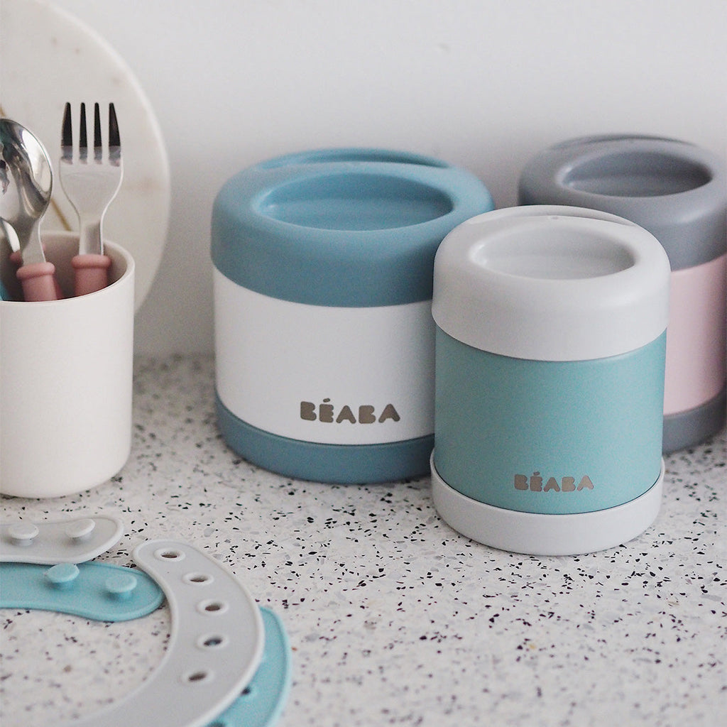 Daily Care Insulated Stainless Steel, Kid Friendly Food Container Jar for daily home and personal routines with baby care and kids products
