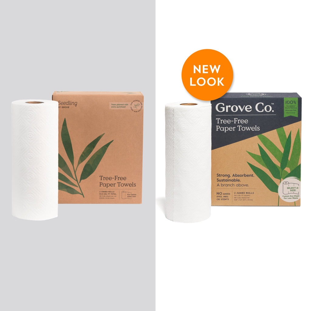 Routine Ready 2-Ply Bamboo Paper Towels 140 sheets per roll for daily home and personal routines with cleaning laundry and paper products