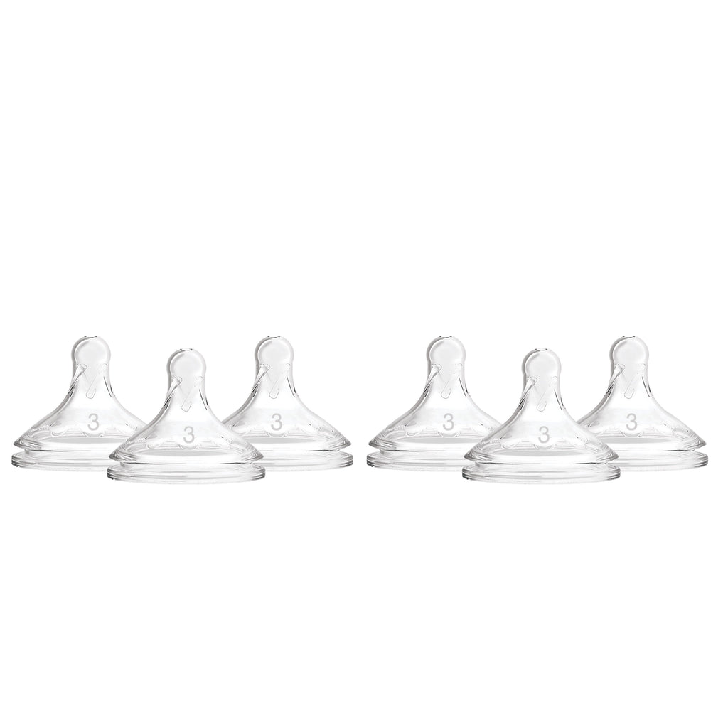 Level 3 Flow Silicone Wide-Neck Nipples