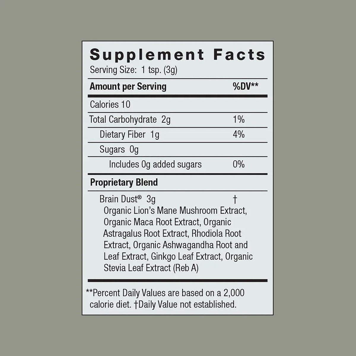 Routine Ready Brain Dust - Adaptogens for Mental Stamina, Alertness and Concentration for daily home and personal routines with general everyday essentials