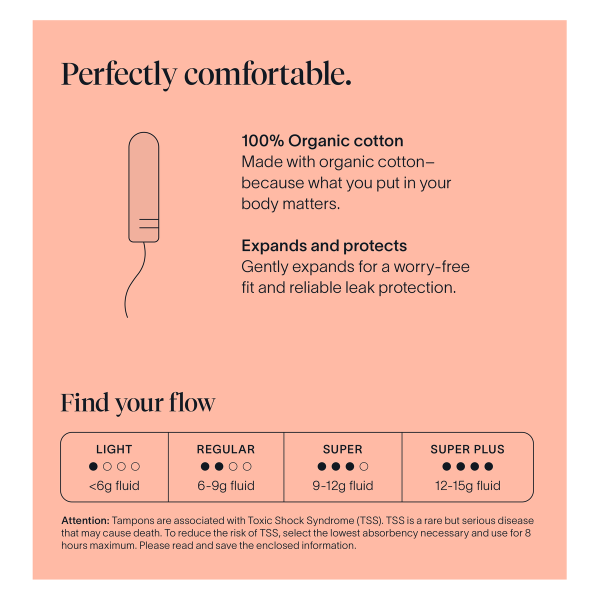 Home Essentials Applicator included Tampons - fully Organic Cotton for daily home and personal routines with pet care treats and accessories