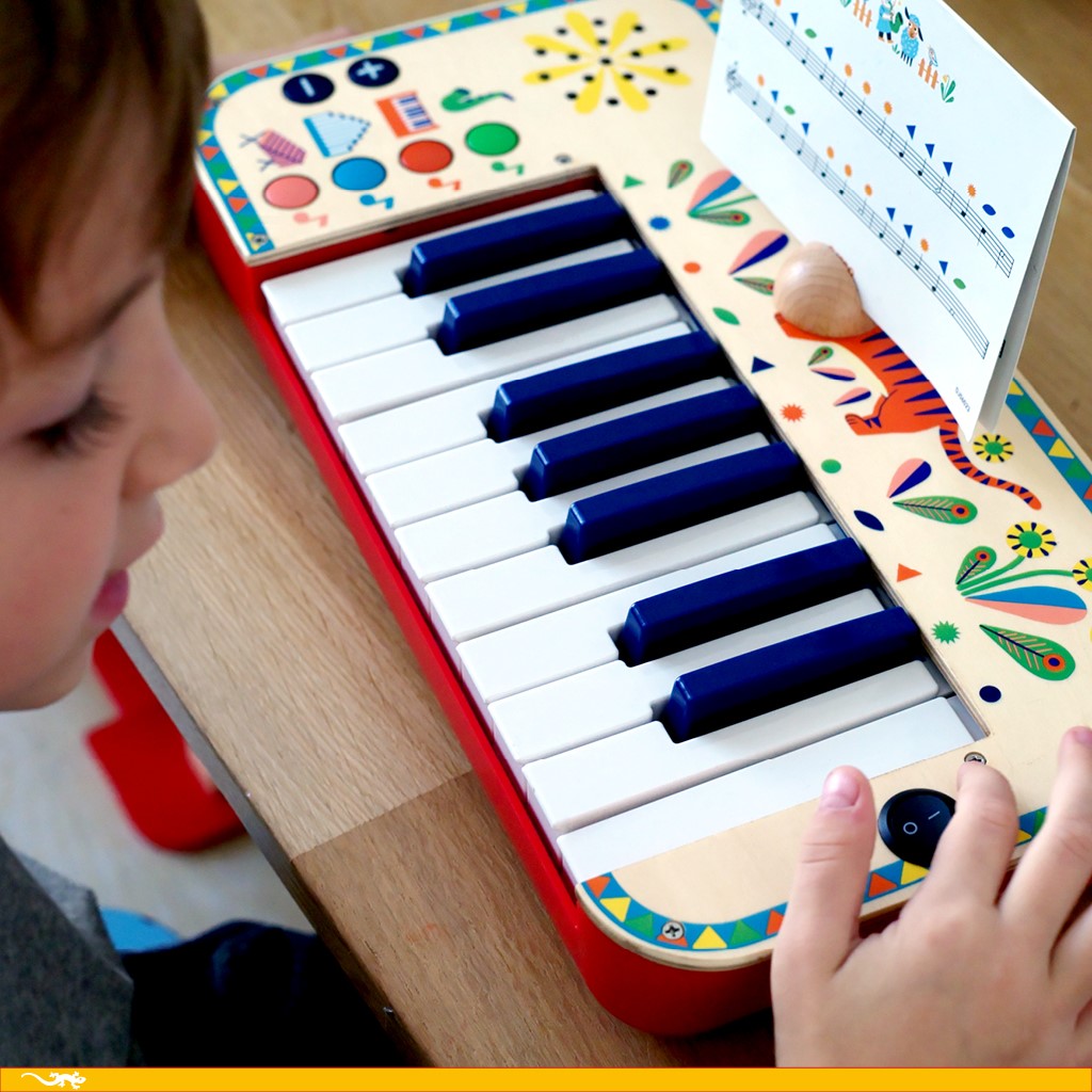 Everyday Home Animambo Synthesizer Musical Instrument made from FSC Certified Wood for daily home and personal routines with baby care and kids products