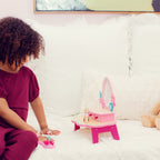 Routine Ready Flora Dressing Table Play Set made from fully FSC Certified Wood for daily home and personal routines with baby care and kids products