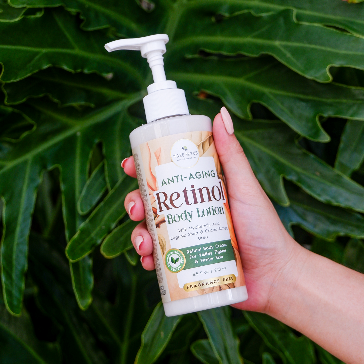 Routine Ready Anti Aging Retinol Body Lotion with Shea and Cocoa Butter for daily home and personal routines with general everyday essentials
