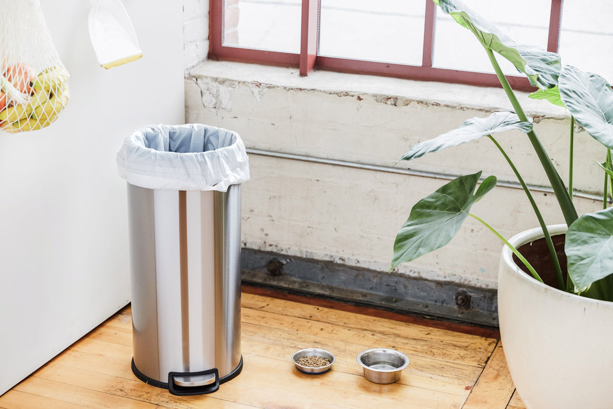 Daily Care fully Recycled Plastic Trash Bags, Tall Kitchen, Easy-Tie - 13 Gallon for daily home and personal routines with cleaning laundry and paper products