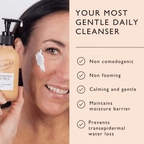 Practical Living Cleansing Face Milk with Aloe Vera + Oat Powder for daily home and personal routines with facial skin and sun care