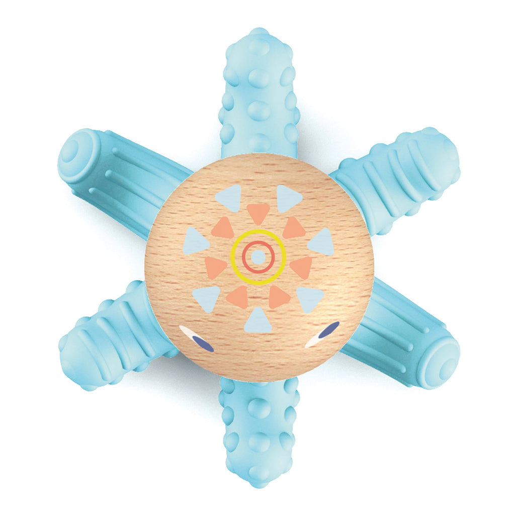 Routine Ready BabySquidi Infant Teether made with FSC Certified Wood , 0+ Months for daily home and personal routines with baby care and kids products